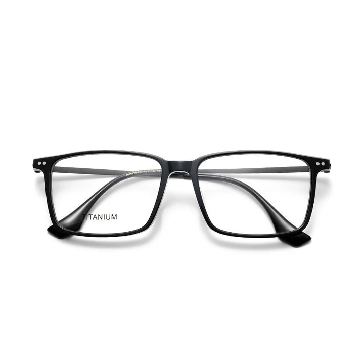 Nobler Unisex Full Rim Square Acetate Titanium Eyeglasses 63195