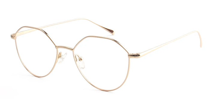 Esnbie Women's Full Rim Oval Round Alloy Eyeglasses 241272