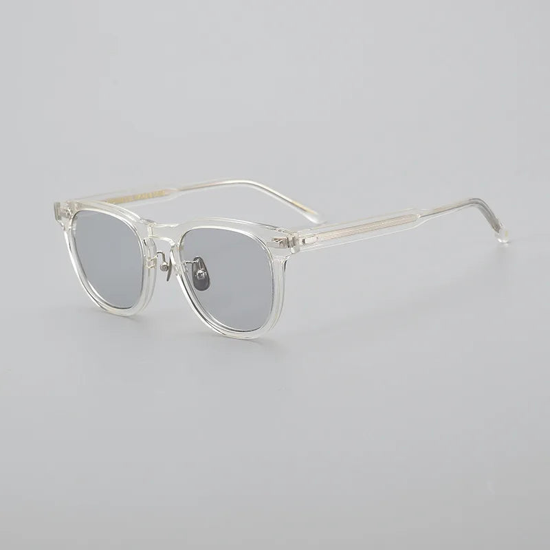 Black Mask Unisex Full Rim Square Acetate Polarized Sunglasses 8153 Sunglasses Black Mask Crystal As Shown