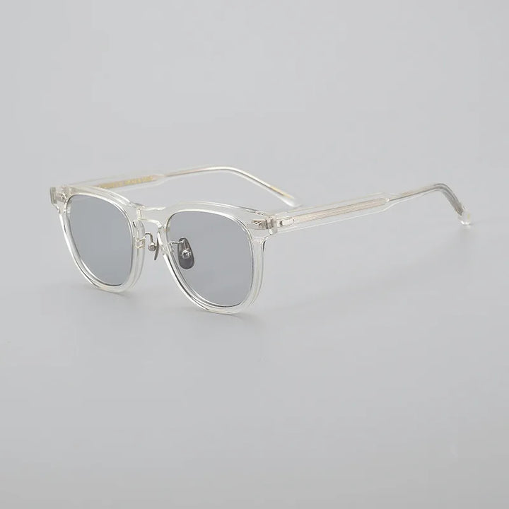 Black Mask Unisex Full Rim Square Acetate Polarized Sunglasses 8153 Sunglasses Black Mask Crystal As Shown