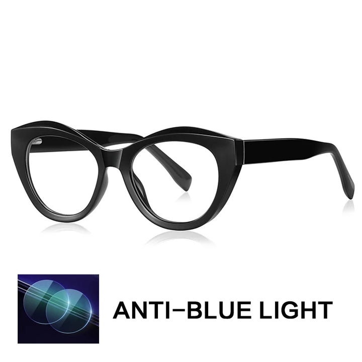 Gatenac Women's Full Rim Cat Eye Tr 90 Titanium Reading Glasses Gx2168