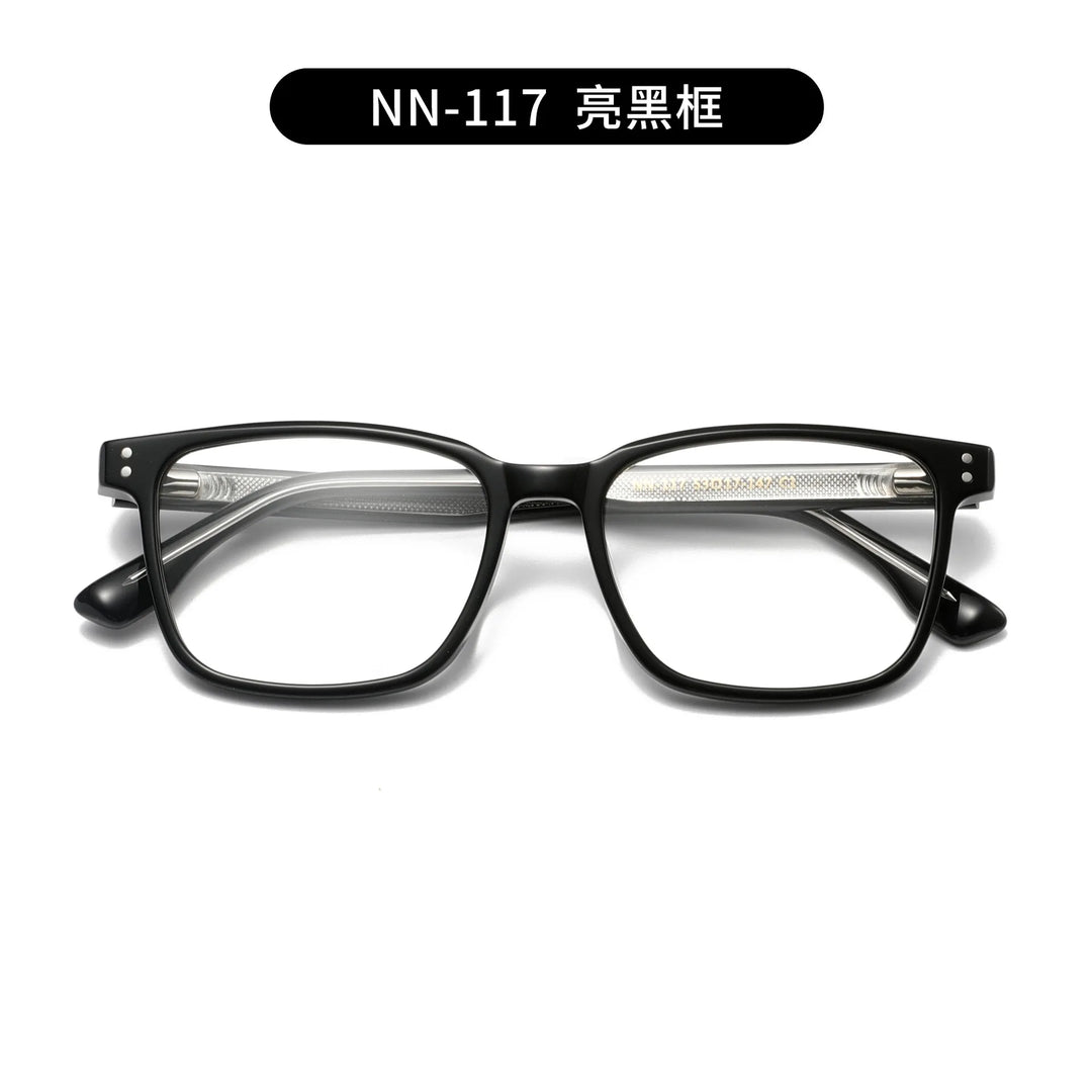 Nobler Unisex Full Rim Square Acetate Eyeglasses 74117 Full Rim Nobler C1