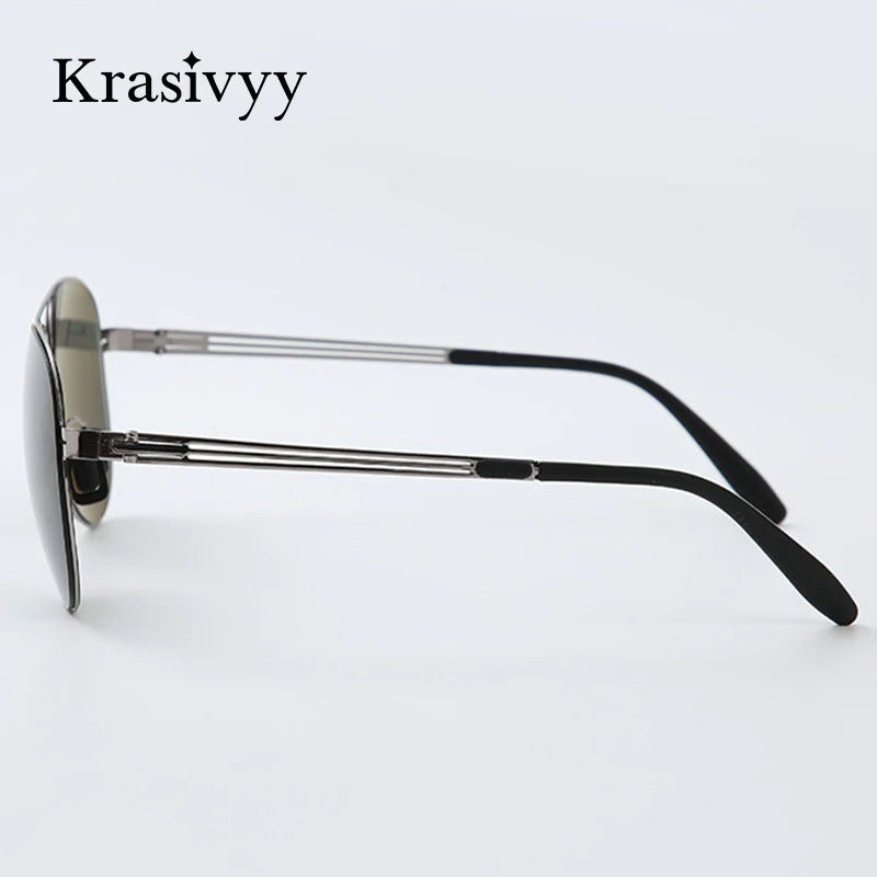 Krasivyy Unisex Full Rim Oval Screwless Nylon Alloy Sunglasses 6880 Sunglasses Krasivyy