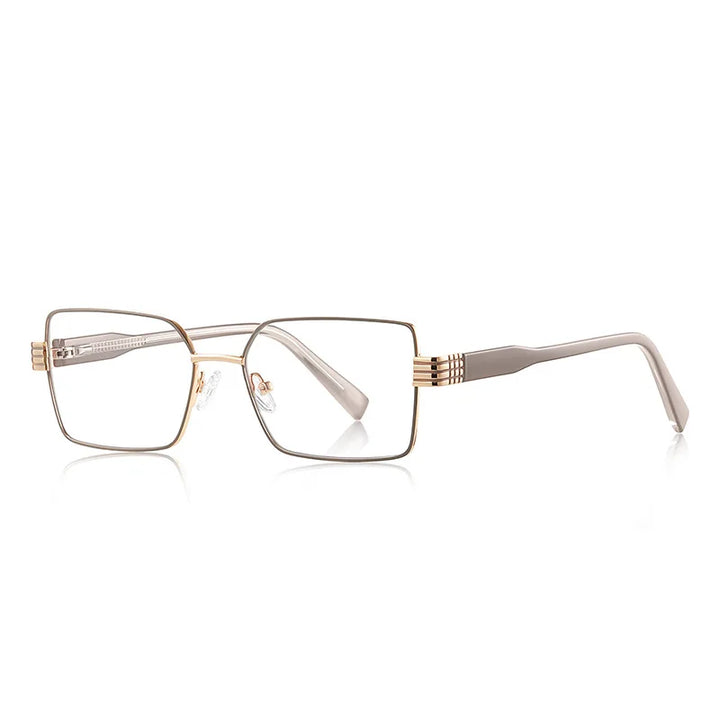 CCspace Women's Full Rim Square Tr 90 Alloy Reading Glasses 310897