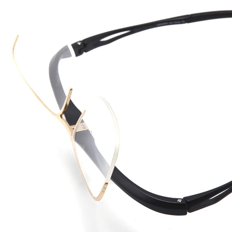 Muzz Unisex Semi Rim Square Alloy Tr 90 Flip Up Sport Eyeglasses M9808 Semi Rim Muzz