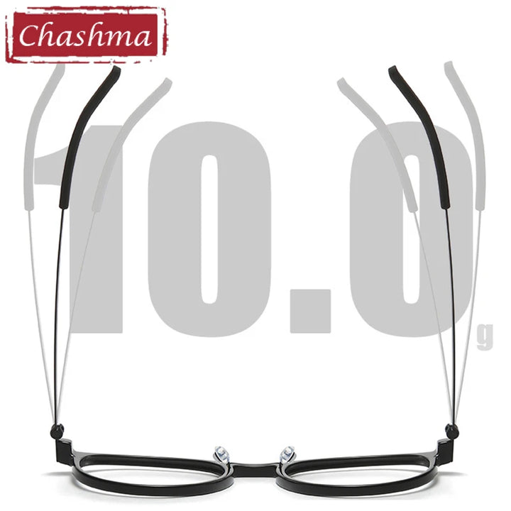 Chashma Unisex Full Rim Round Acetate Titanium Eyeglasses 1836 Full Rim Chashma