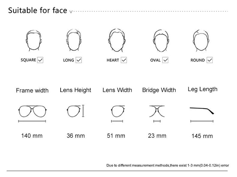 Krasivyy Men's Full Rim Oval Square Acetate Titanium Eyeglasses 55861