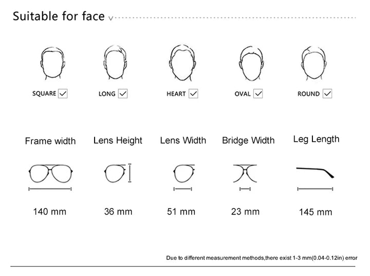 Krasivyy Men's Full Rim Oval Square Acetate Titanium Eyeglasses 55861