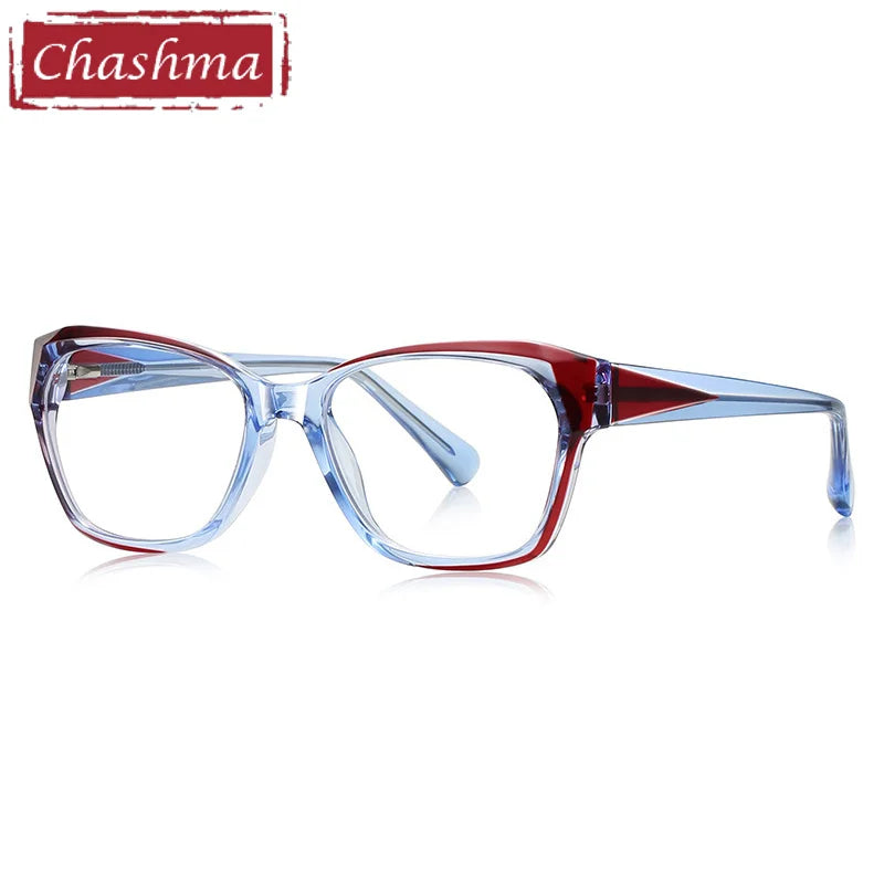 Chashma Women's Full Rim Square Polygon Tr 90 Titanium Eyeglasses 81006