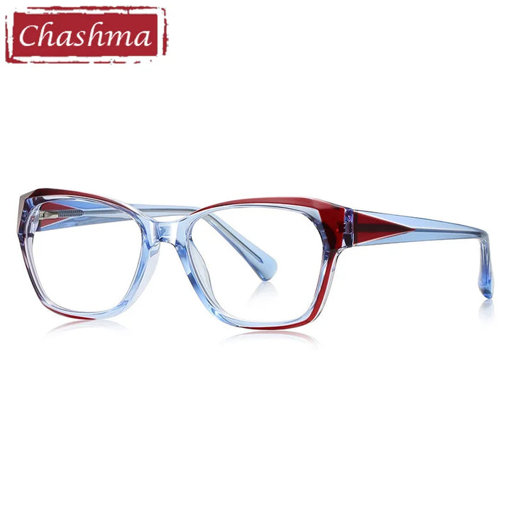 Chashma Women's Full Rim Square Polygon Tr 90 Titanium Eyeglasses 81006