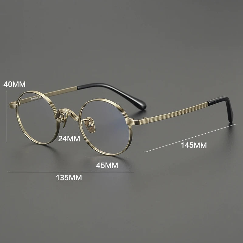 Gatenac Women's Full Rim Oval Square Titanium Eyeglasses Gxyj2116