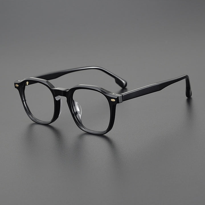 Gatenac Unisex Full Rim Square Acetate EyeglassesGxyj1093 Full Rim Gatenac