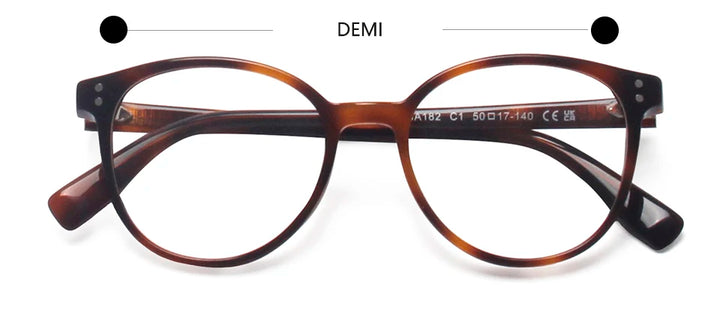 Esnbie Women's Full Rim Oval Square Acetate Eyeglasses 624821