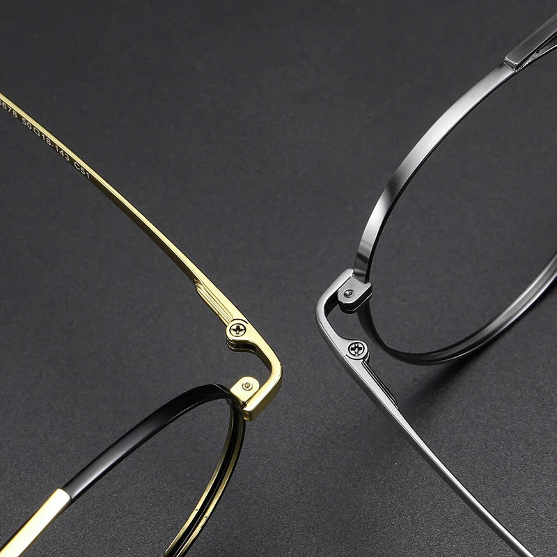 Bclear Unisex Full Rim Round Small Double Bridge Titanium Eyeglasses 86678 Full Rim Bclear