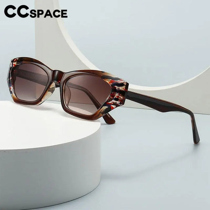 CCspace Unisex Full Rim Cat Eye Tr 90 Titanium Eyeglasses 56842 Full Rim CCspace