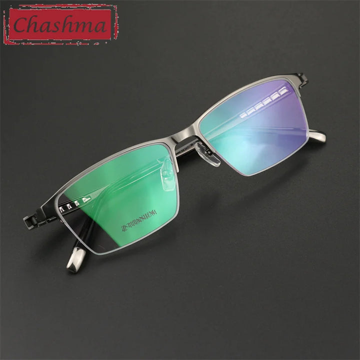 Chashma Women's Semi Rim Square Titanium Reading Glasses 27039 Reading Glasses Chashma