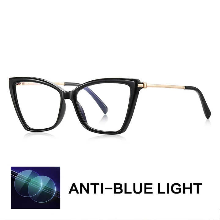 Gatenac Women's Full Rim Cat Eye Tr 90 Titanium Reading Glasses Gx2234