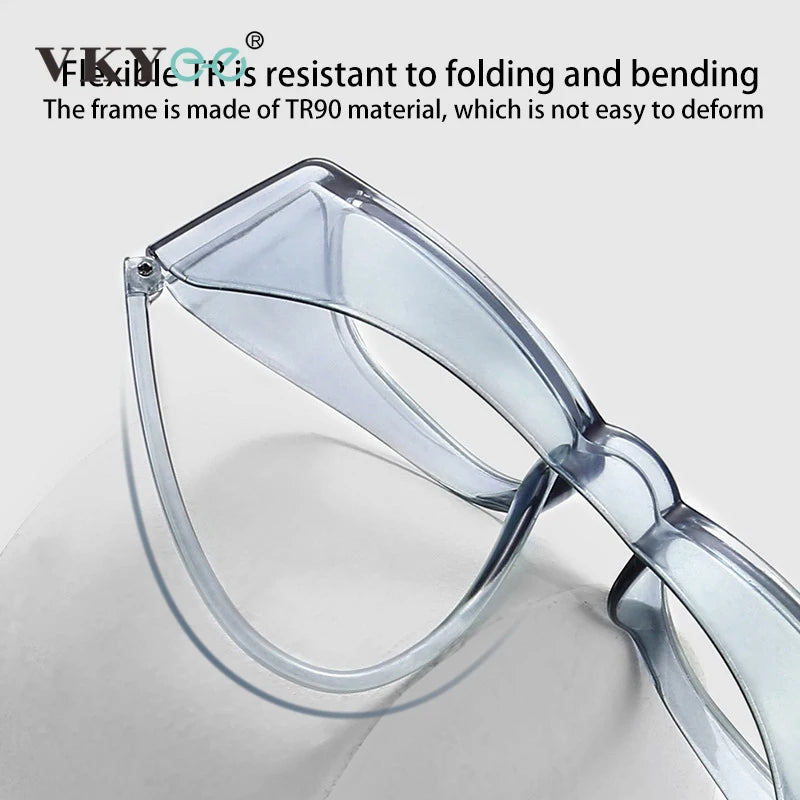 Vicky Women's Full Rim Square Tr 90 Polycarbonate Safety Goggles 44103 Reading Glasses Vicky
