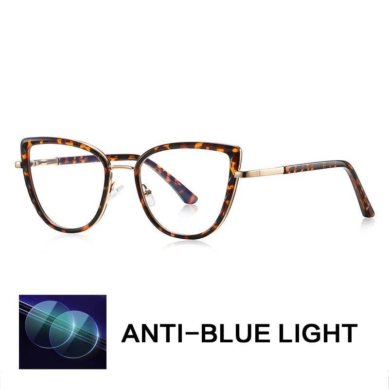 Gatenac Women's Full Rim Cat Eye Tr 90 Titanium Reading Glasses Gx3151