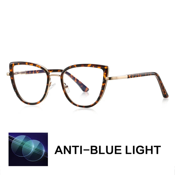 Gatenac Women's Full Rim Cat Eye Tr 90 Titanium Reading Glasses Gx3151