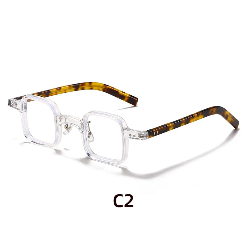 Xbora Unisex Full Rim Square Acetate Eyeglasses 63503