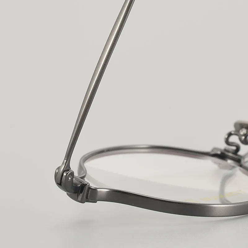 Muzz Unisex Full Rim Small Round Titanium Eyeglasses M188 Full Rim Muzz