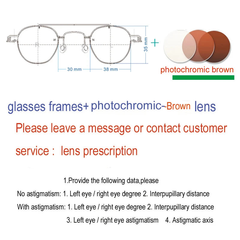 Yujo Unisex Full Rim Round Double Bridge Screwless Steel Eyeglasses 3838 Full Rim Yujo C6 CHINA