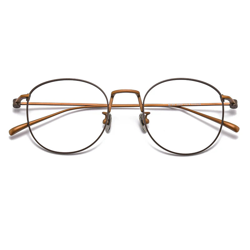 Muzz Women's Full Rim Oval Square Titanium Eyeglasses 316212