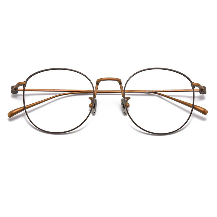 Muzz Women's Full Rim Oval Square Titanium Eyeglasses 316212