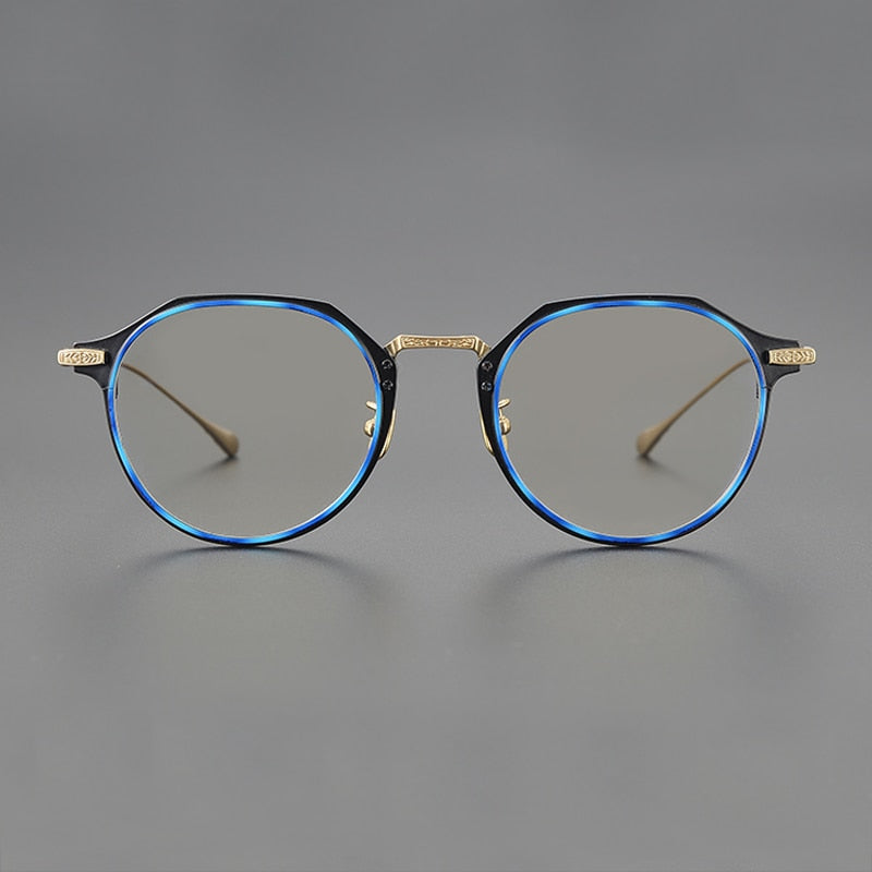 Gatenac Unisex Full Rim Octagonal Titanium Eyeglasses Gxyj1123 Full Rim Gatenac