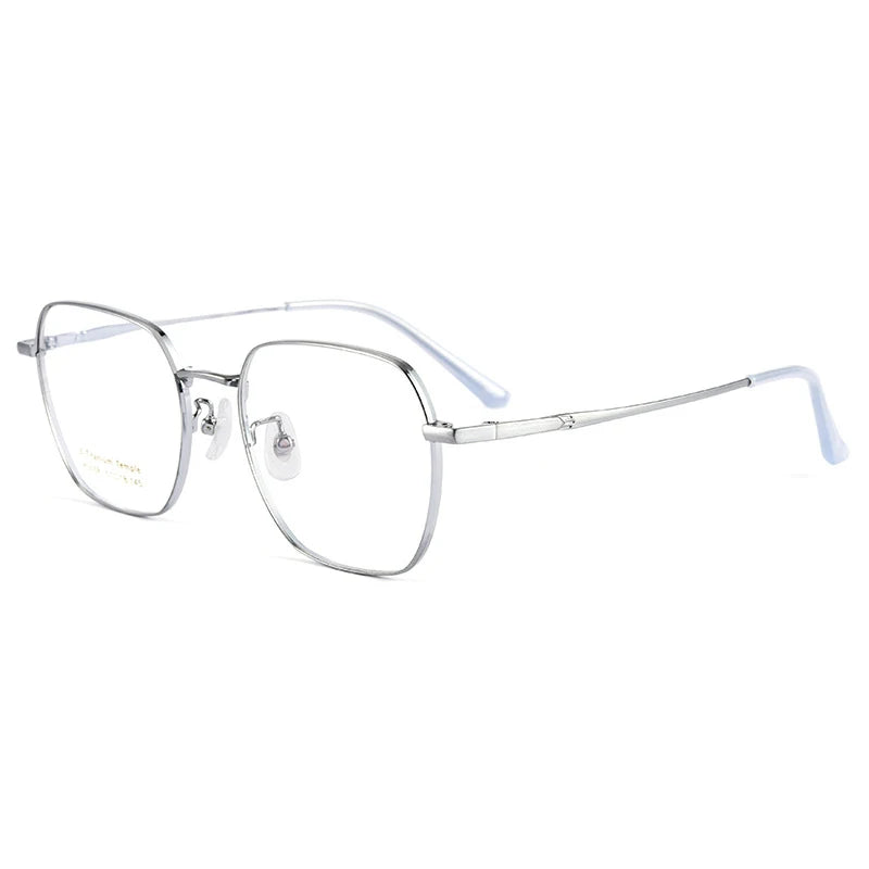Handoer Women's Full Rim Polygon Square Titanium Eyeglasses 50589