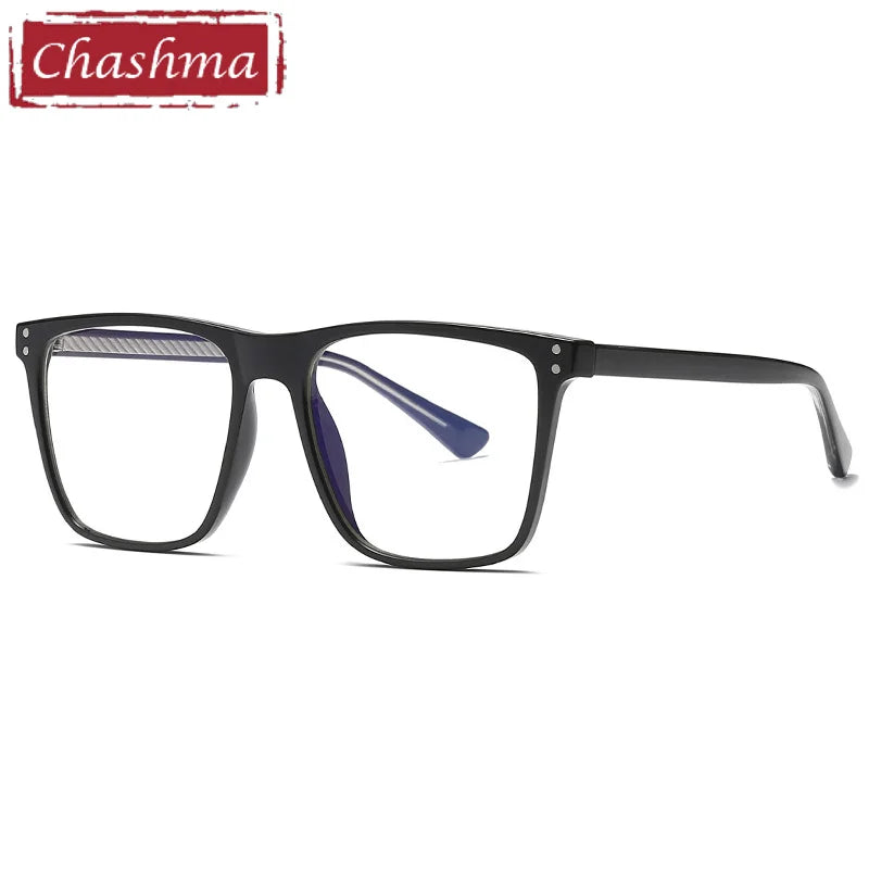 Chashma Ottica Unisex Full Rim Square Tr 90 Titanium Eyeglasses 402023
