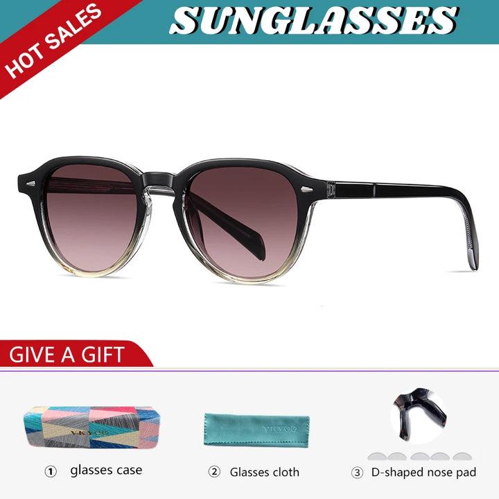 Vicky Unisex Full Rim Square Acetate Myopic Reading Glasses 31101 Reading Glasses Vicky -2.50 S31101-sunglasses-C4