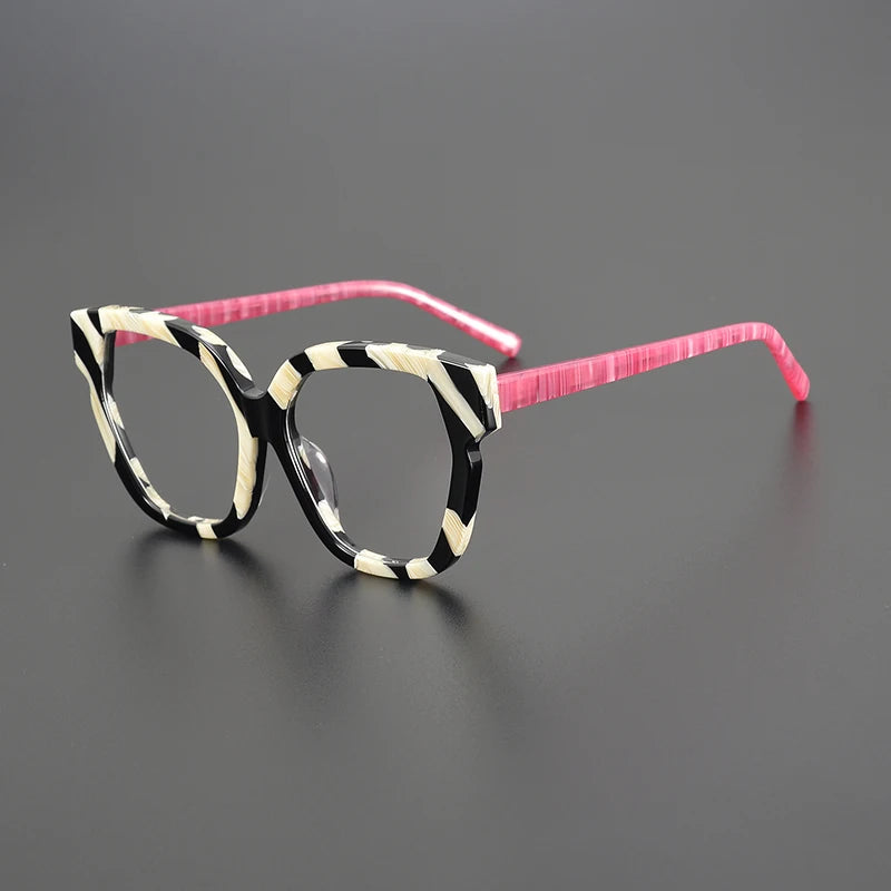 Nobler Unisex Full Rim Cat Eye Acetate Eyeglasses 19340 Full Rim Nobler C5