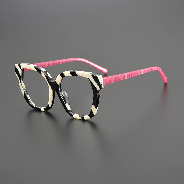 Nobler Unisex Full Rim Cat Eye Acetate Eyeglasses 19340 Full Rim Nobler C5