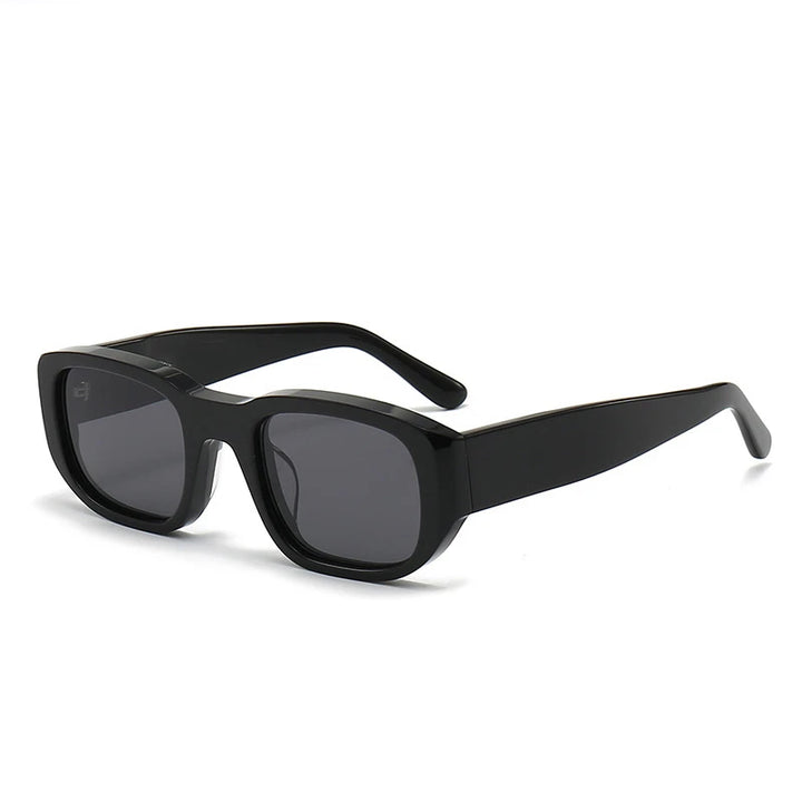 Black Mask Unisex Full Rim Square Acetate Sunglasses 382452 Sunglasses Black Mask C1 As Shown 