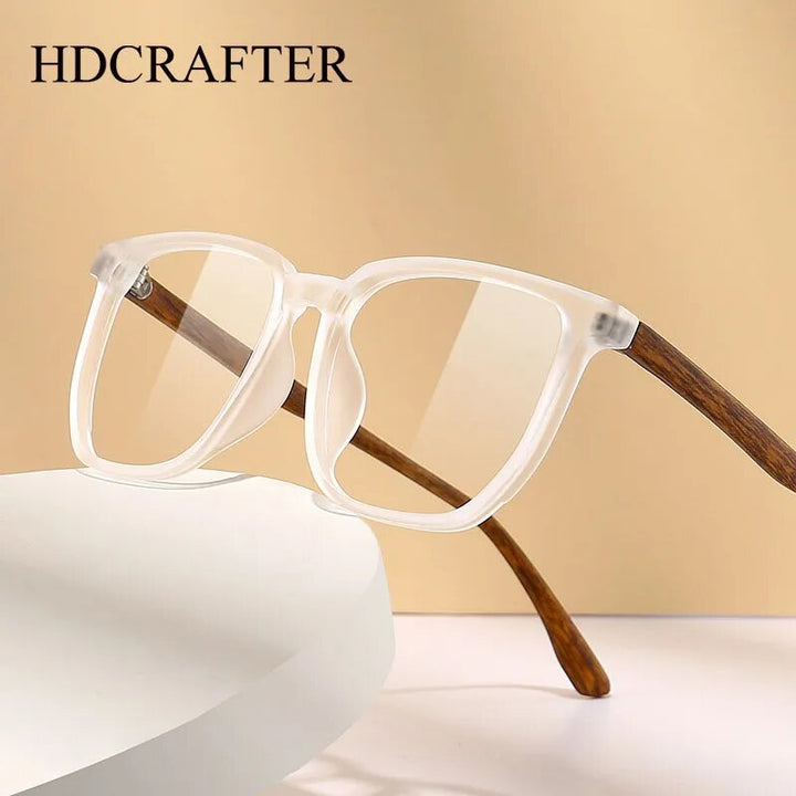 Hdcrafter Unisex Full Rim Square Tr 90 Acetate Eyeglasses 752323 Full Rim Hdcrafter Eyeglasses   