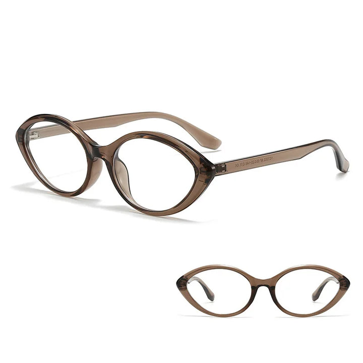 Gmei Women's Full Rim Oval Tr 90 Alloy Eyeglasses 51302