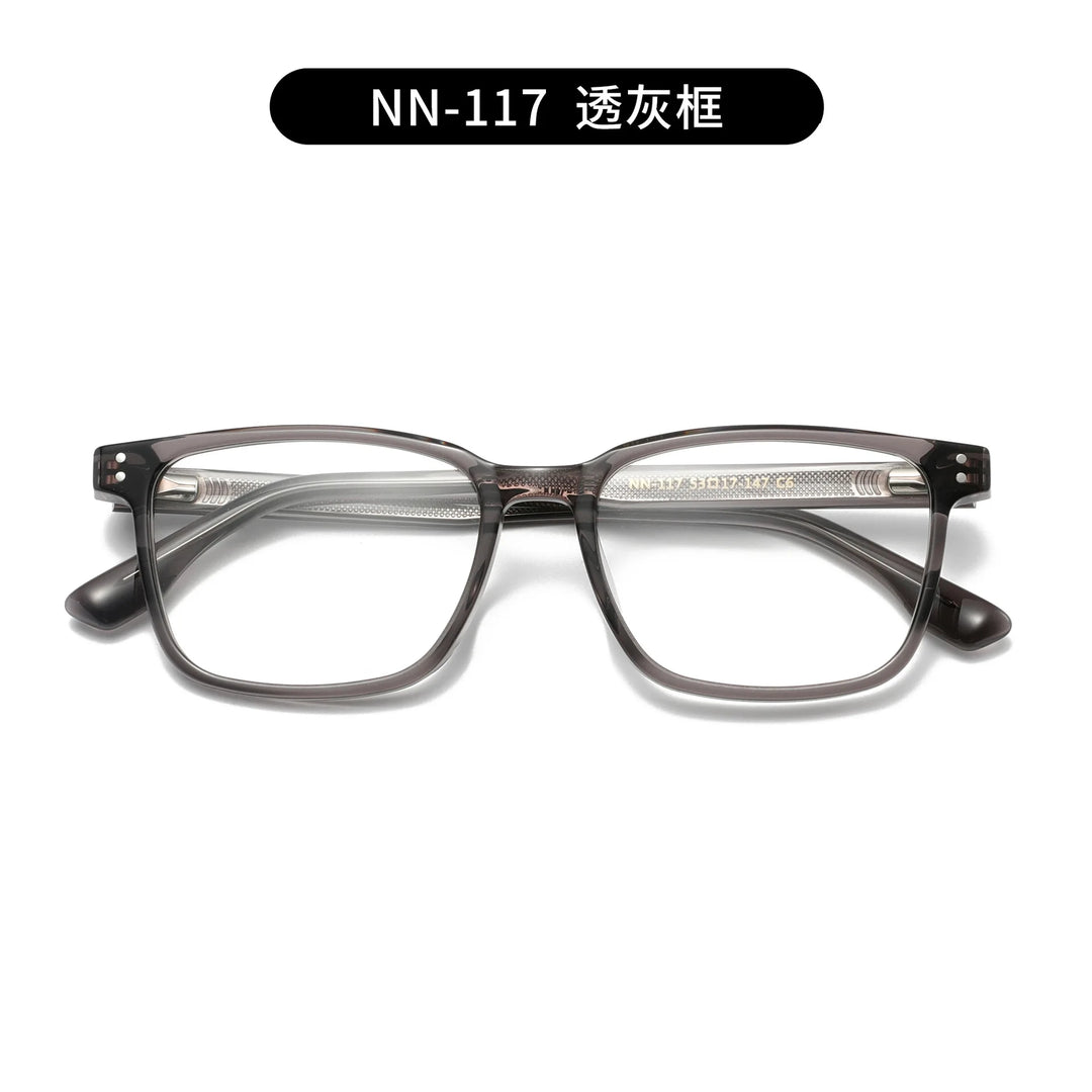 Nobler Unisex Full Rim Square Acetate Eyeglasses 74117 Full Rim Nobler C6