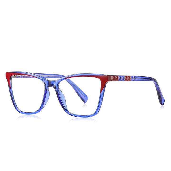 Vicky Unisex Full Rim Square Tr 90 Stainless Steel Reading Glasses 2116 Reading Glasses Vicky
