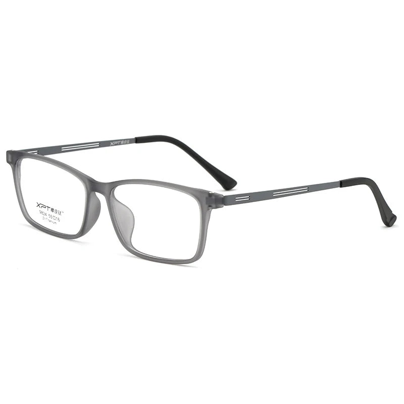 Xbora Unisex Full Rim Square Tr 90 Titanium Eyeglasses 79824