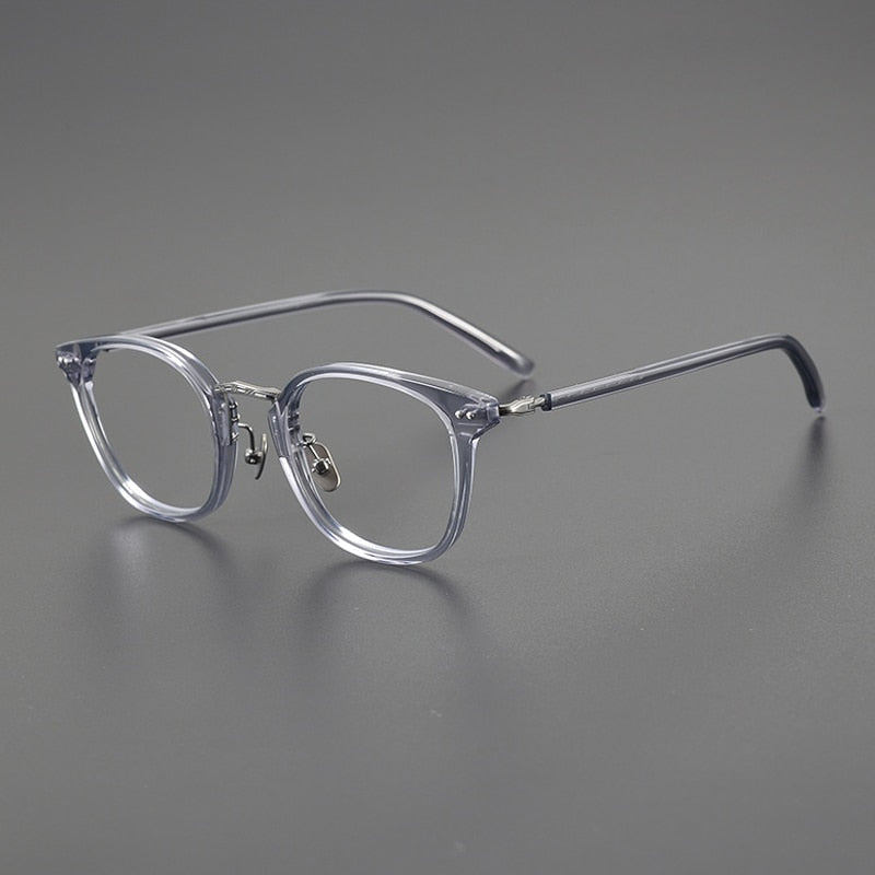 Gatenac Unisex Full Rim Square Acetate Eyeglasses Gxyj1088 Full Rim Gatenac