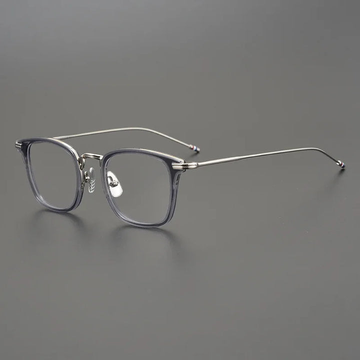 Black Mask Unisex Full Rim Square Alloy Acetate Eyeglasses 905 Full Rim Black Mask