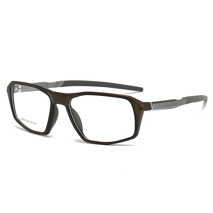 Yimaruili Unisex Full Rim Square Tr 90 Aluminum Sport Eyeglasses 5854