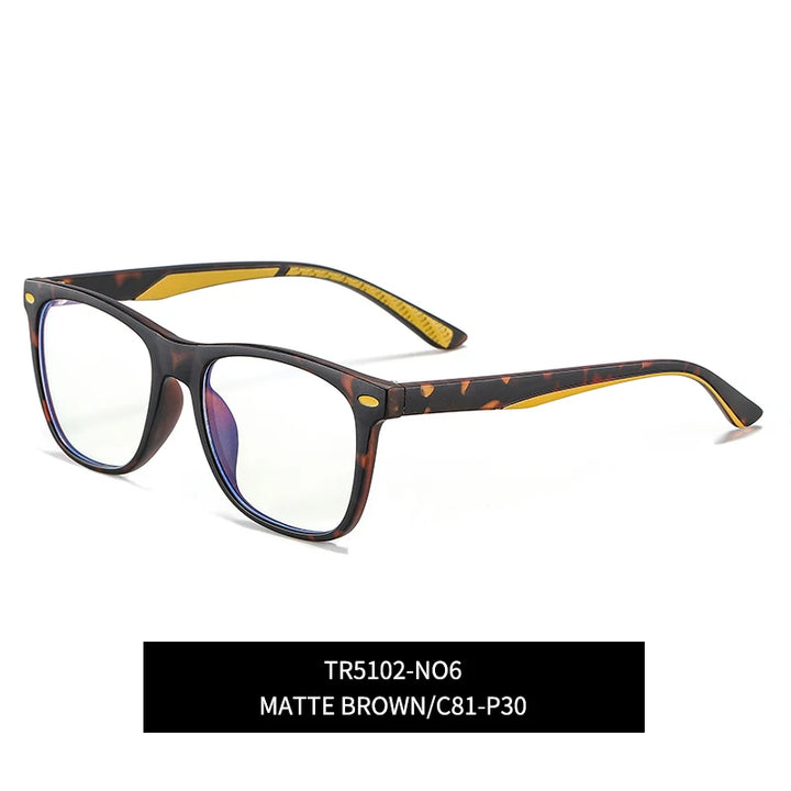 Vicky Youth Unisex Full Rim Square Tr 90 Titanium Eyeglasses 5102 Full Rim Vicky TR5102-C6 CHINA