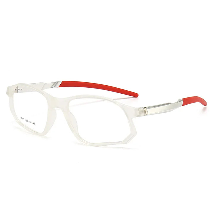 Yimaruili Unisex Full Rim Square Tr 90 Aluminum Sport Eyeglasses 5853