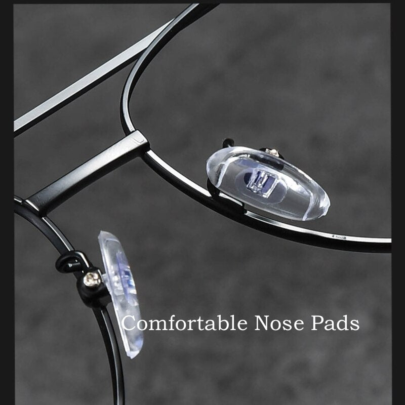 Yimaruili Unisex Full Rim Oval Double Bridge Titanium  Eyeglasses 2194 Full Rim Yimaruili Eyeglasses