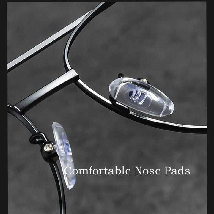Yimaruili Unisex Full Rim Oval Double Bridge Titanium  Eyeglasses 2194 Full Rim Yimaruili Eyeglasses