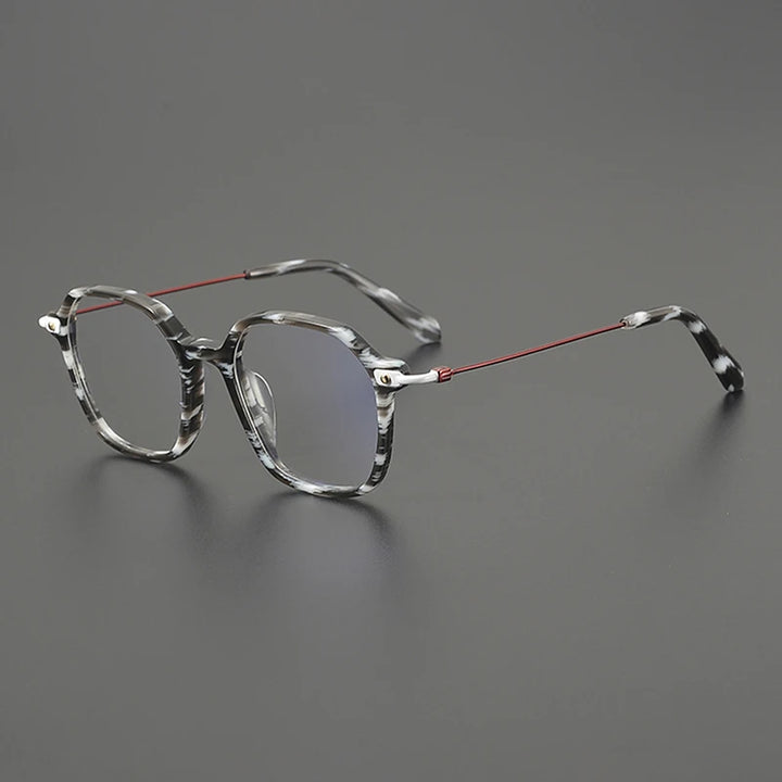 Nobler Unisex Full Rim Irregular Square Titanium Eyeglasses 48300