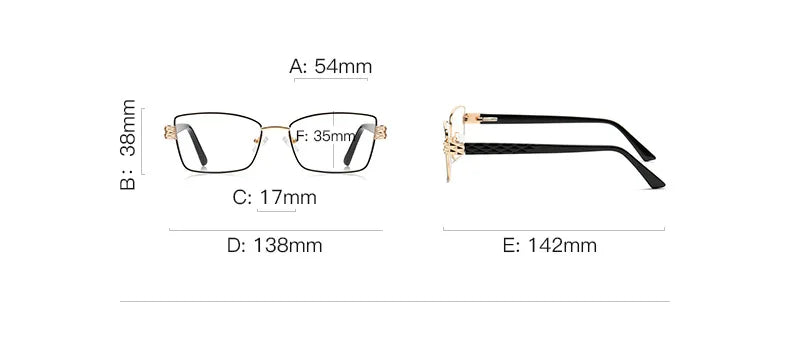 CCspace Women's Full Rim Square Alloy Tr 90 Reading Glasses 310553